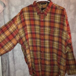 Van Heusen flannel shirt red/orange